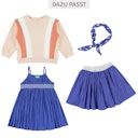 Vorschaubild Sommer Kleid Musselin Spaghettiträger