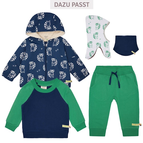 Herbstjacke Plüsch gefüttert Eulen