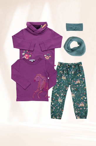 Langarmshirt mit Stickerei Mädchen