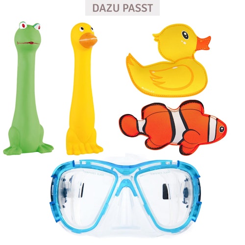 2er Set Tauchtiere aus Neopren Ente und Fisch