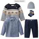 Vorschaubild Pullover People Wear Organic Strick langarm Motiv