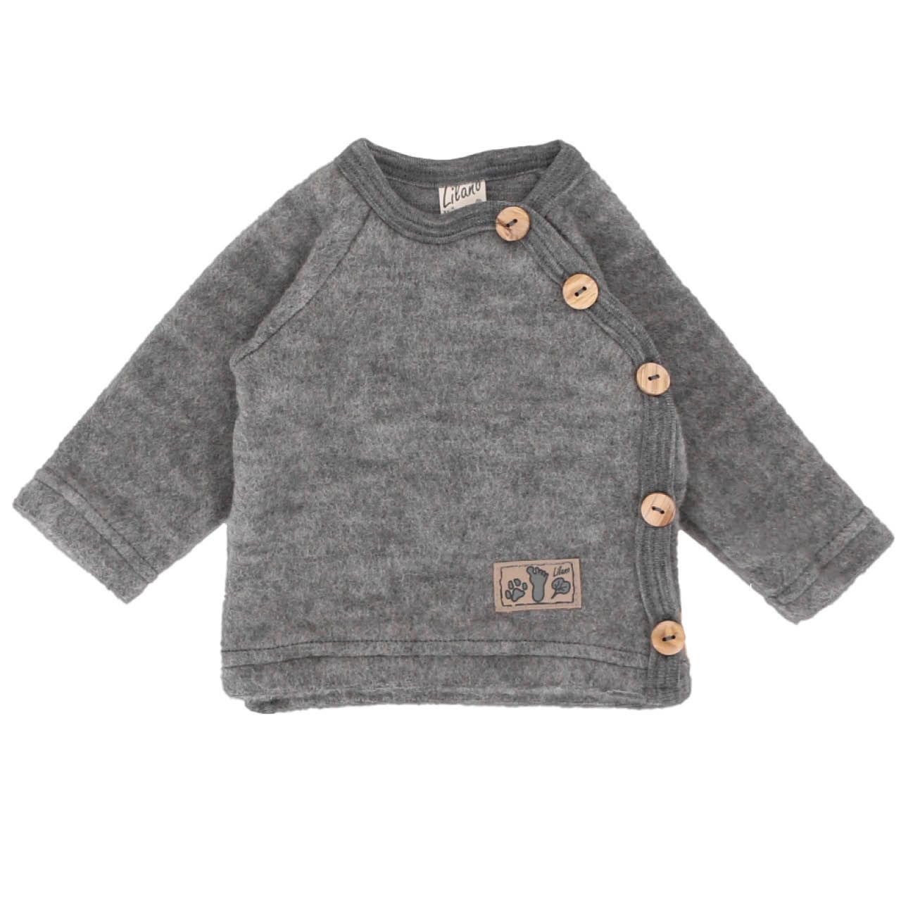 Pullover Lilano langarm Schurwolle Uni