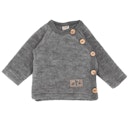 Vorschaubild Babypullover Wollplüsch mit seitlichen Knöpfen
