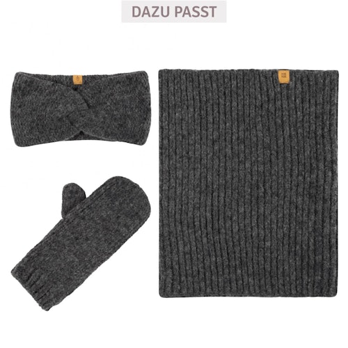 Damen Loop Baby Alpaka Merinowolle Mix schiefer-grau