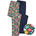 Vorschaubild Leggings Doppelpack Blumen uni