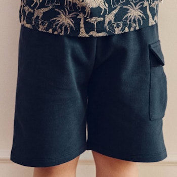 Sweat Cargo Shorts dunkelblau