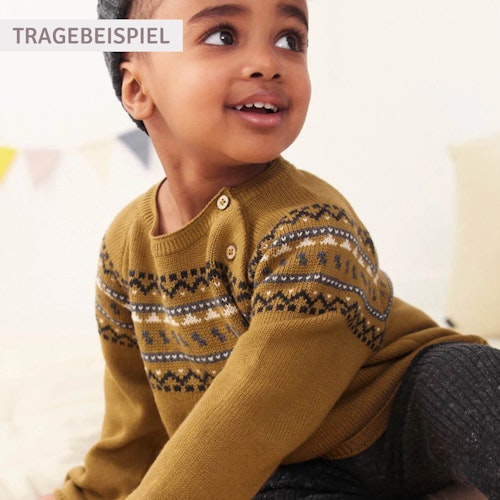 Pullover People Wear Organic Strick langarm Motiv