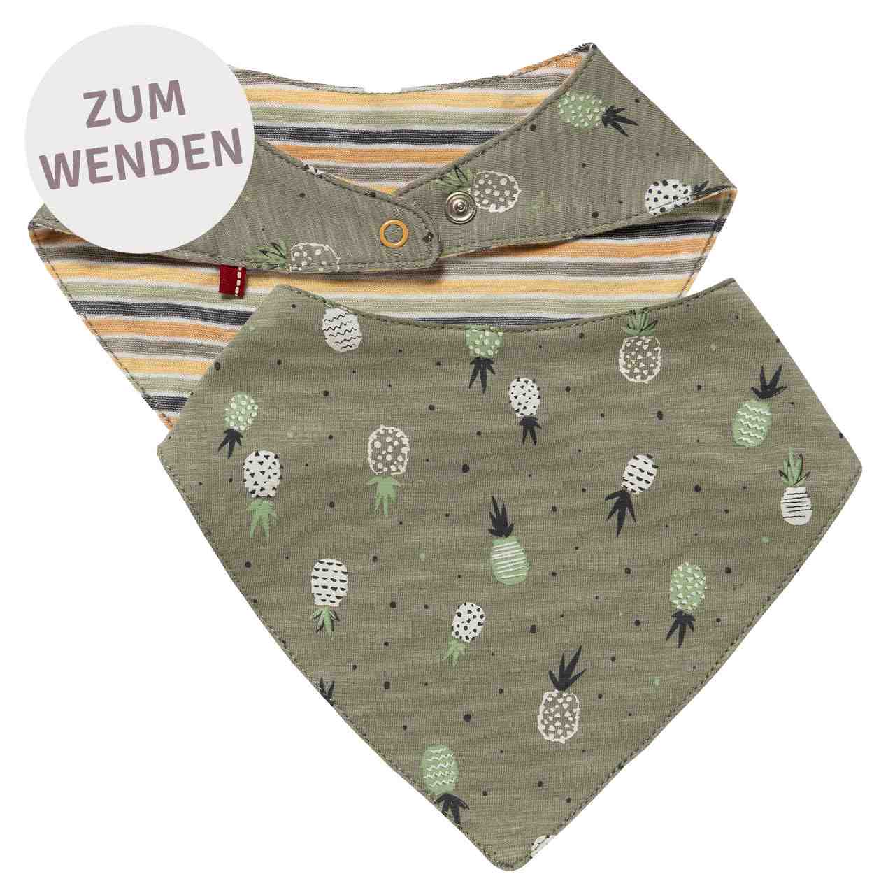 Wende Dreiecktuch Ananas khaki