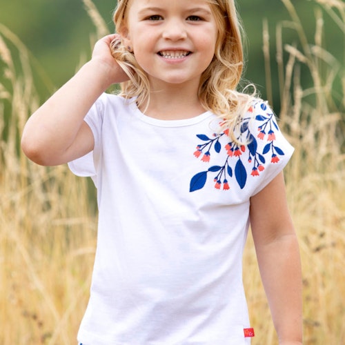 Sommer Shirt Blumen-Druck