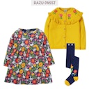 Vorschaubild Kleid langarm Blumenwiese