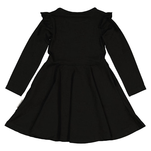 Ausgestelltes Kleid mit Volantärmeln