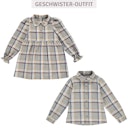 Vorschaubild Festes kariertes Twill Kleid