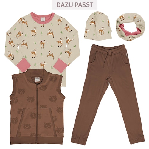 Sweathose mit Kordelzug und Bündchen