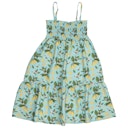 Vorschaubild Leichtes Trägerkleid Musselin Zitronen hellblau