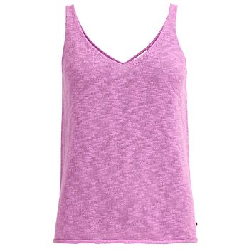 Glattstrick Top uni rosa Damen