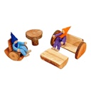 Vorschaubild Wohnzimmer Puppenhaus 4tlg. Sofa 10 x 5 x 5 cm