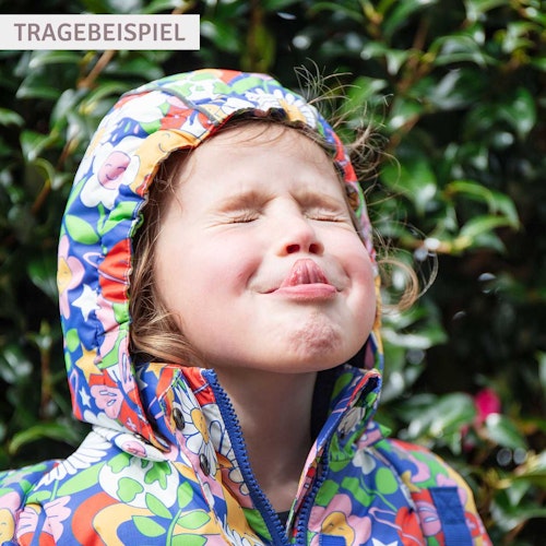 Schneejacke Retro-Motive gefüttert