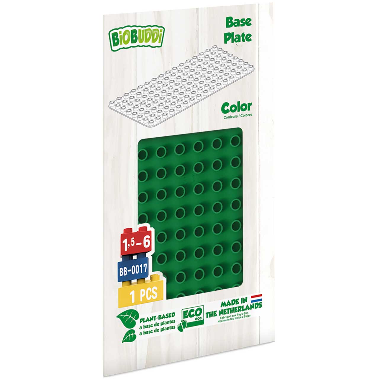 Bauplatte für Stecksteine – Basisplatte dunkelgrün 12,5x25 cm