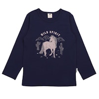 Langarmshirt mit Pferde-Motiv