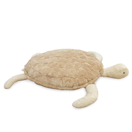 XXL Kuscheltier Schildkröte 107 x 91 cm beige