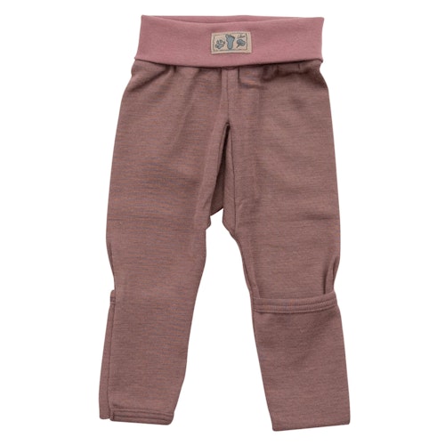 Bündchenhose Wolle Seide Beinumschlag