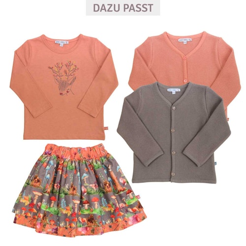 Langarmshirt mit Hirsch Stickerei