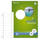 Vorschaubild Schulheft liniert perforiert gelocht Lineatur 37, DIN A4