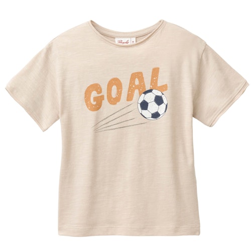 Leichtes T-Shirt Fußball beige