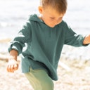 Vorschaubild Musselin Hoodie marine