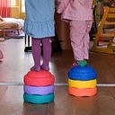 Vorschaubild Stapelstein® Winter Special Rainbow Set classic + Balanceboard 