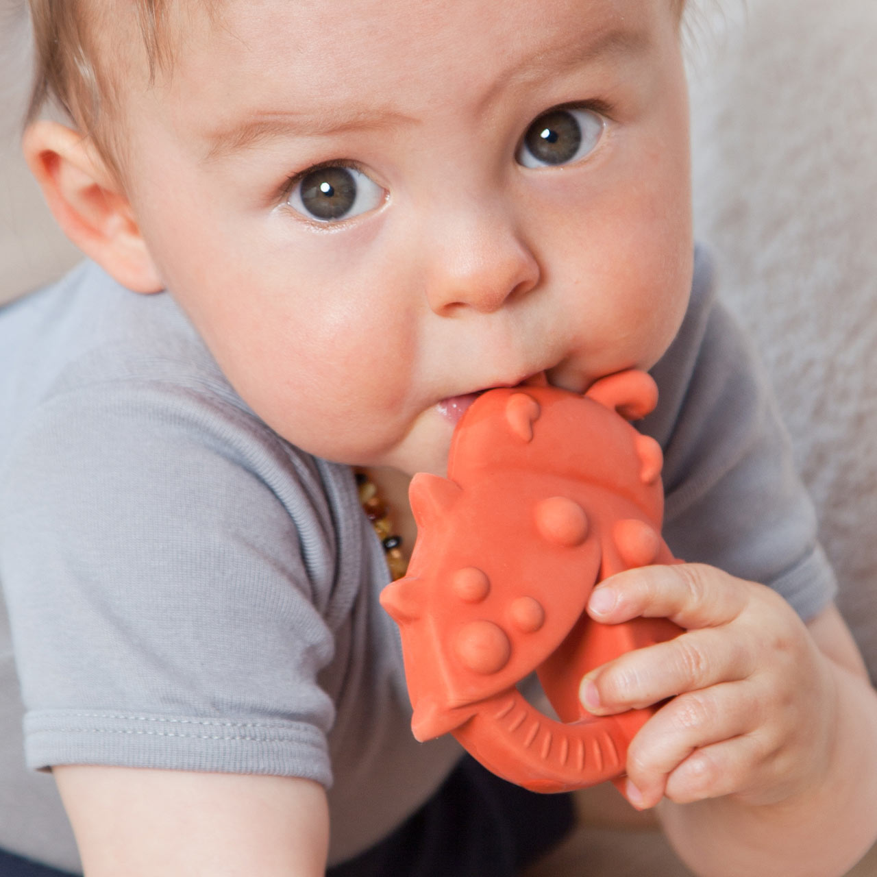 Bio Spieltier Marienkäfer – Greifling aus Naturkautschuk