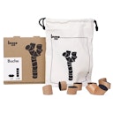 Vorschaubild Design Holz Stapelspiel für Jung und Alt, Set mit 22 Steinen für kreatives Stapeln