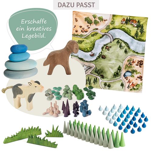 Spieltuch Bio-Baumwolle Königreich 100 x 100 cm