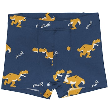 Blaue Boxershorts mit T-Rexprint