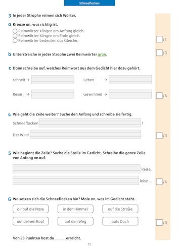Lesetests in Deutsch – Lernzielkontrollen 2. Klasse