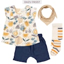 Vorschaubild Großes Dreiecktuch Musselin sand-beige