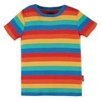 Shirt kurzarm Regenbogen Streifen
