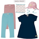 Vorschaubild Dehnbares Kleid kurzarm Rippe