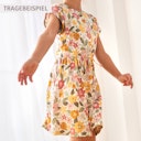 Vorschaubild Lässiges Kleid tropische Blüten