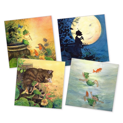 4 StoryLux Silhouetten: Gartenabenteuer