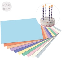 Recycelter Fotokarton pastell DIN A4 50 Blatt Recycelter Fotokarton pastell DIN A4 50 Blatt