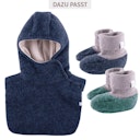 Vorschaubild Warme Wollfleece Schlupfhaube