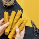 Vorschaubild Bienenwabenplatten für DIY Kerzen - 1 Stück