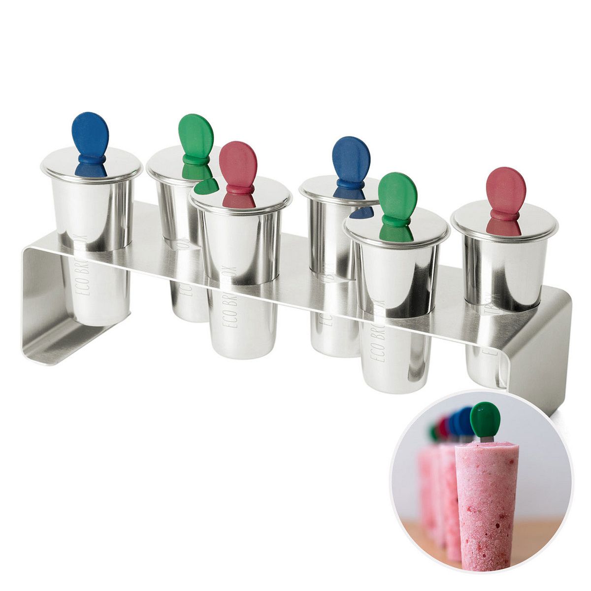 Eco Brotbox Ice Pops Eisformen Edelstahl online kaufen