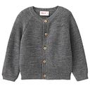 Vorschaubild Weiche Strickjacke Knopfleiste braun