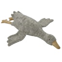 Vorschaubild XL Kuscheltier & Wärmekissen Gans Dinkelspelz grau 90 cm