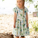 Vorschaubild Flatterkleid kurzarm