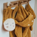 Vorschaubild Baby- und Kinder Waschlappen Hase senf-gelb