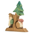 Vorschaubild Tannenzwerge 3-tlg. Holzfiguren & Holzbaum 15,5 cm