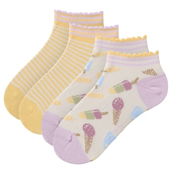 Doppelpack Sneakersocken Eis bunt